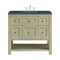 James Martin Vanities 36'' Single Vanity, Whitewashed Oak w/ 3 CM Charcoal Soapstone Quartz Top 330-V36-WWO-3CSP - alternate 1
